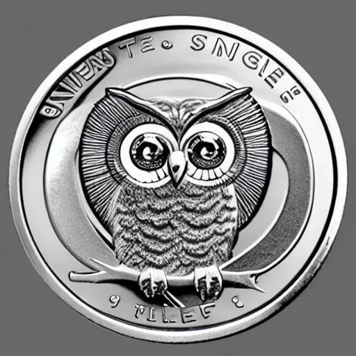 Image similar to owl silver coin