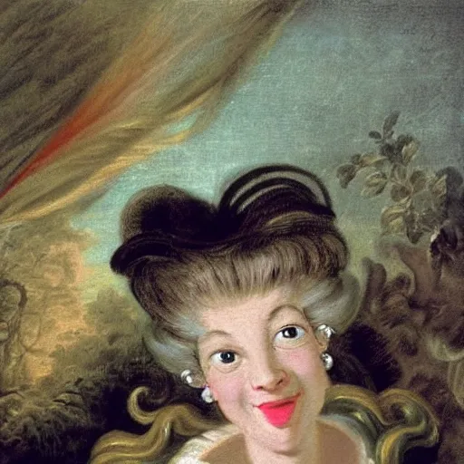 Image similar to helga pataki's teeth, soft rainbow, painting by francois boucher, sad muppet eyes