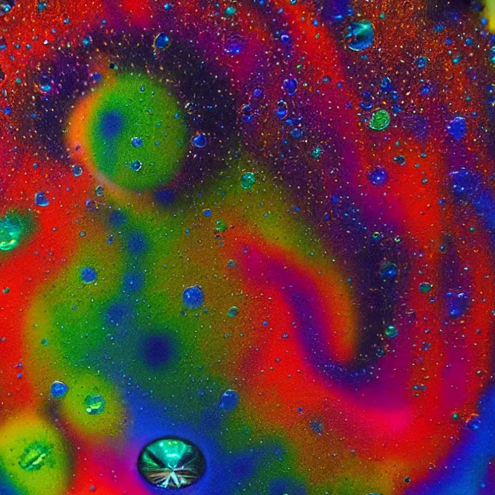 Image similar to a close up of water with a small hole in it, an airbrush painting by storm thorgerson, unsplash, psychedelic art, dye - transfer, poster art, psychedelic