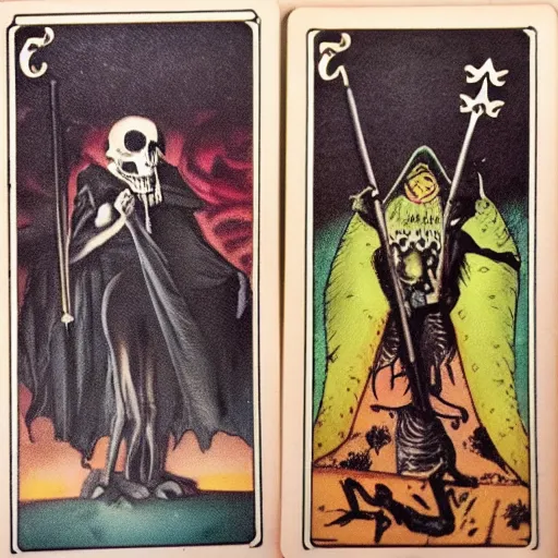 Image similar to death tarot vintage card