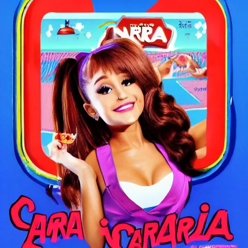 Image similar to Ariana Grande as Nuka Cola girl poster