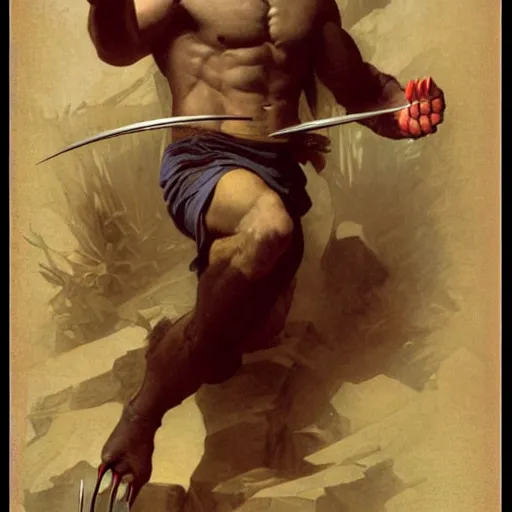 Image similar to Wolverine by William Adolphe Bouguereau