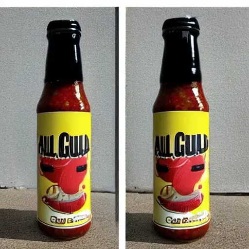 Image similar to saul goodman grill sauce bottle