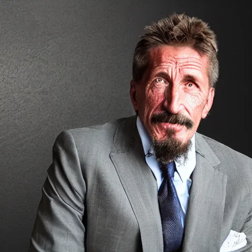 Image similar to an orthodox icon of john mcafee