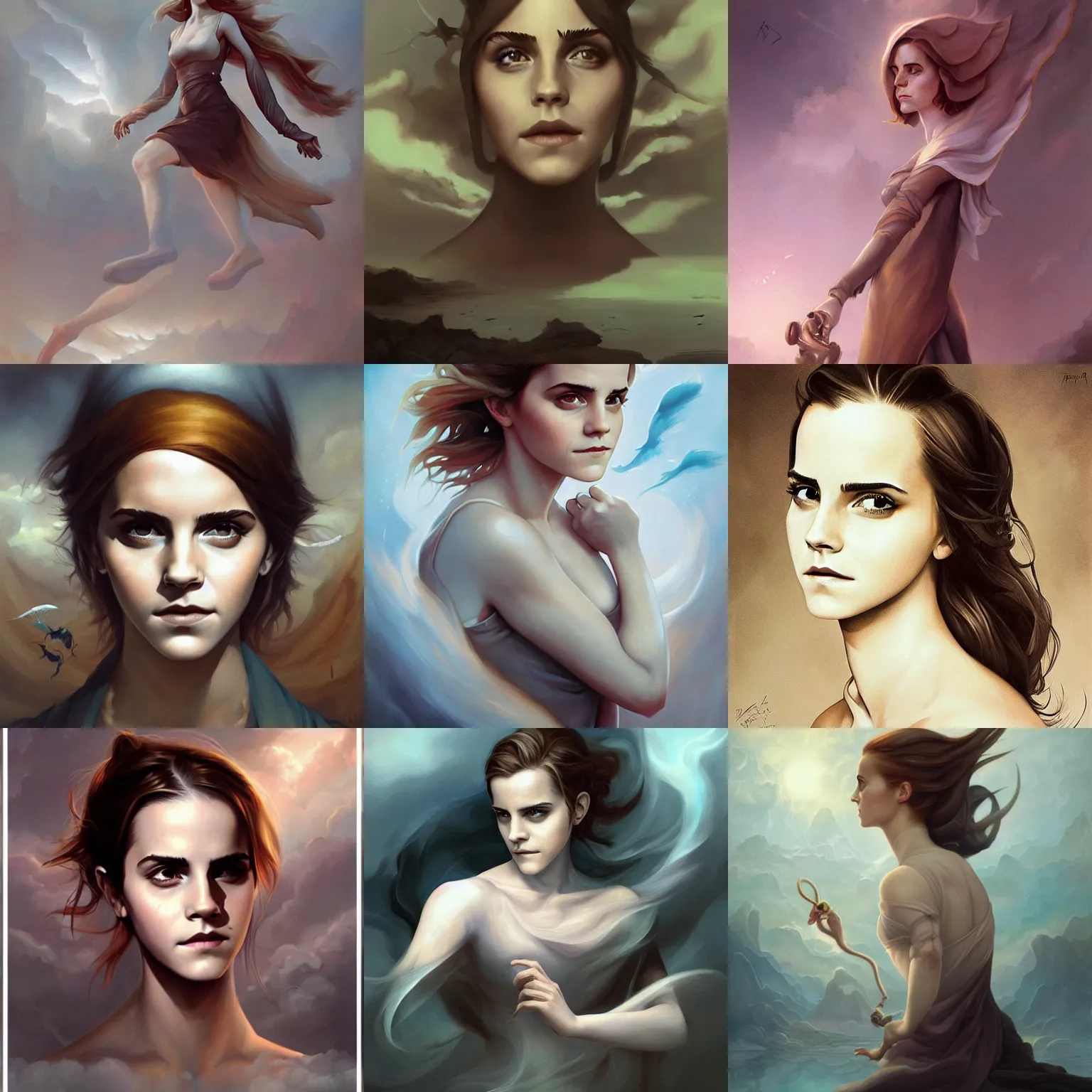 Prompt: emma watson by peter mohrbacher