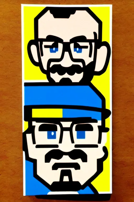 Image similar to walter white, in the style of super mario, highly detailed,