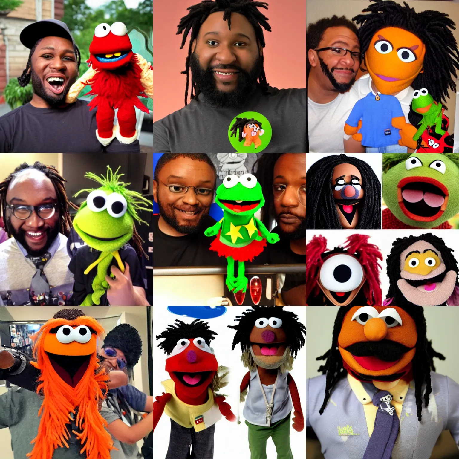 Prompt: woolie as a muppet