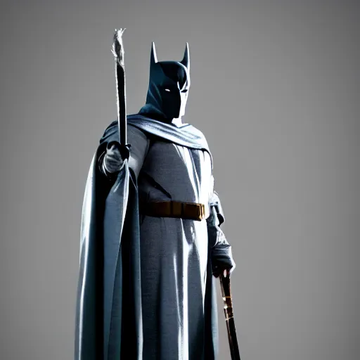 Image similar to Gandalf as The Batman, dslr photo