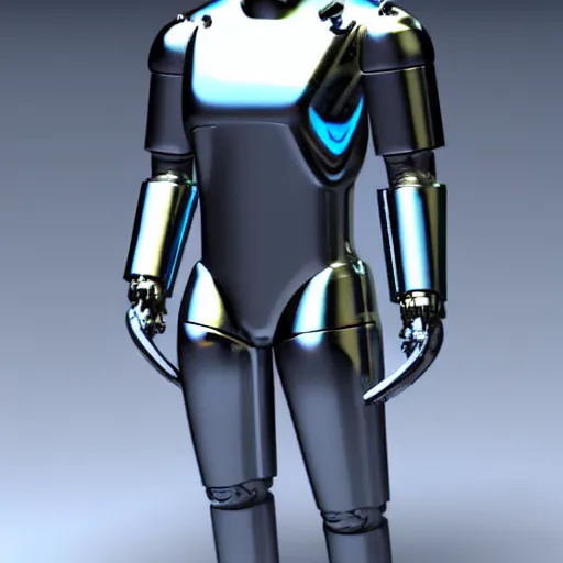 Prompt: a beautiful male android made of holographic metal, unreal engine 5