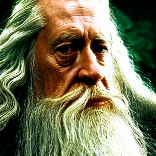 Image similar to A Still of Patrick McGoohan as Gandalf in The Lord of the Rings (2001)