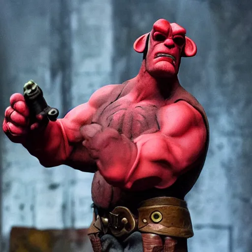 Image similar to Hellboy