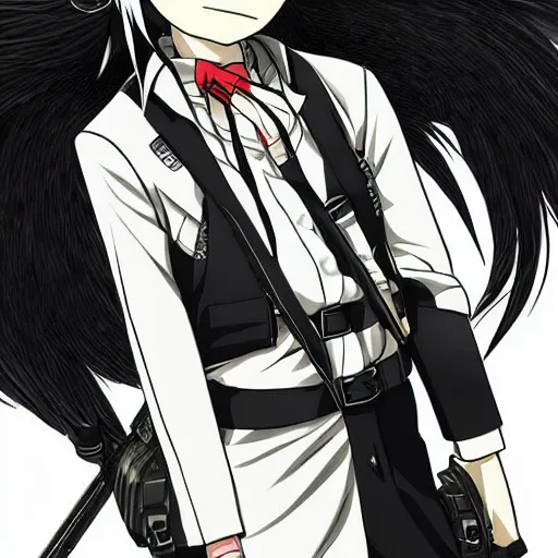 Prompt: portrait of mukuro ikusaba from danganronpa, highly detailed, clean lines, colored, stunning anime studio quality, drawn by atsushi ohkubo,