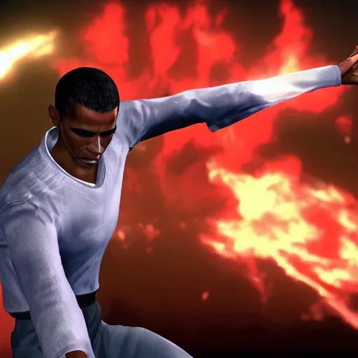 Prompt: screenshot of barack obama in mortal combat x, good graphic, highly detailed, rtx engine, nvidia geforce