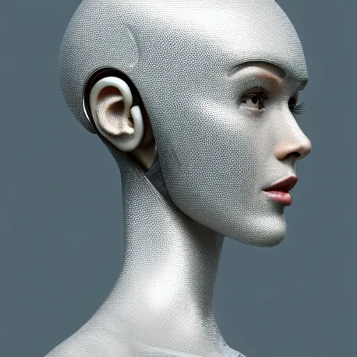 Image similar to Perfectly-Centered Portrait of a Robotic Female Android, perfectly centered, facing forward, stranding straight, full body, intricate, elegant, super highly detailed, professional digital painting, artstation, concept art, smooth, sharp focus, no blur, no dof, extreme illustration, Unreal Engine 5, Photorealism, HD quality, 8k resolution, cinema 4d, 3D, beautiful, cinematic, art by artgerm and greg rutkowski and alphonse mucha and loish and WLOP