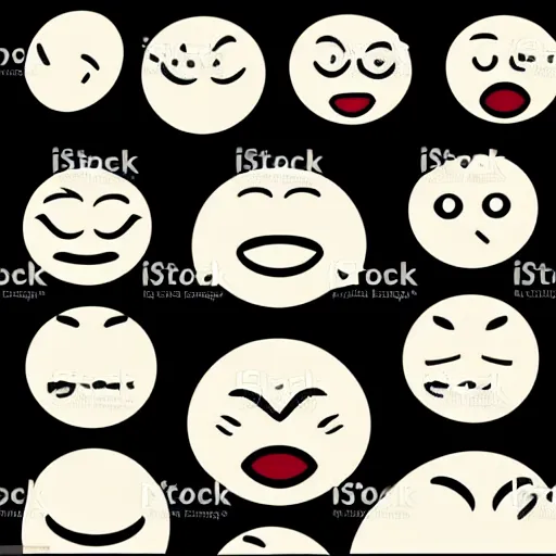 Image similar to sad facial expression emoji vector art on a white background, 4K,