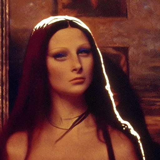 Image similar to movie still from Mona Lisa in the fifth element