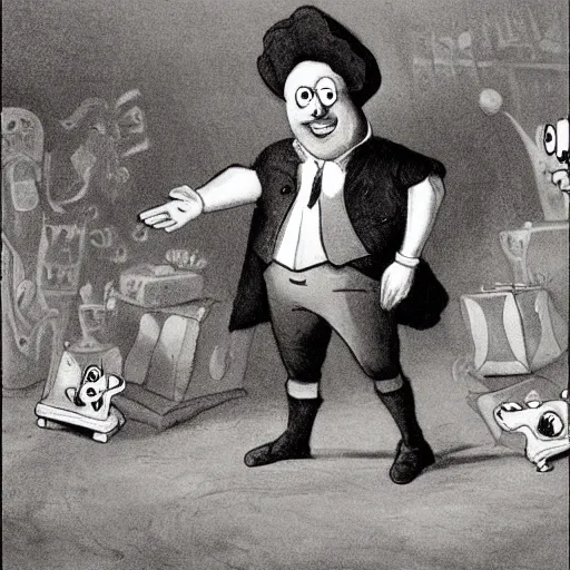 Image similar to spongebob in the style of francisco goya