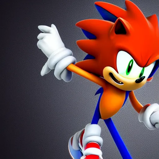 Classic Sonic the Hedgehog Graphic · Creative Fabrica