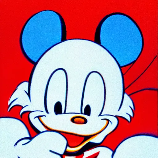 Prompt: “bugs bunny donald duck and mickey mouse all mixed together”