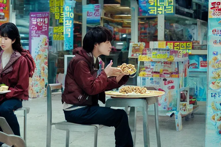 Image similar to korean film still from korean adaptation of cereal central: the series