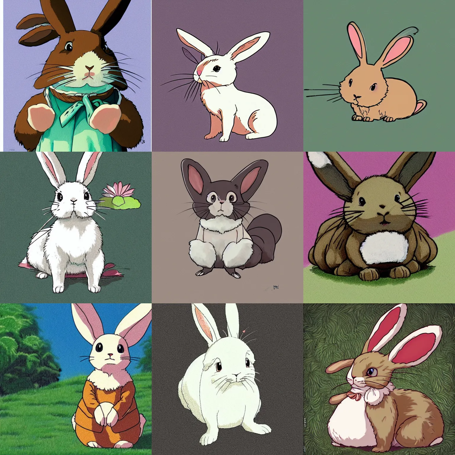 Prompt: a Ghibli stylized bunny