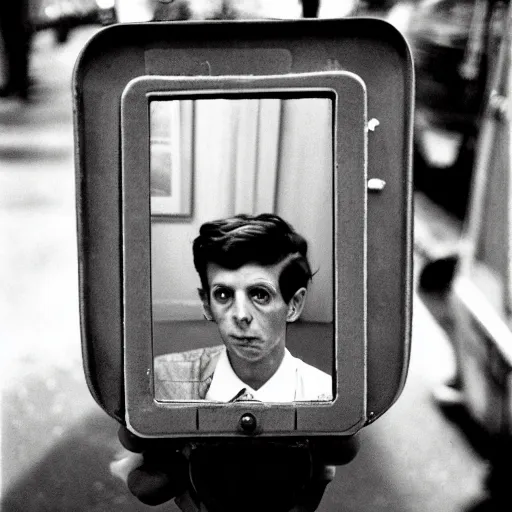 Image similar to the self portrait, by vivian maier,