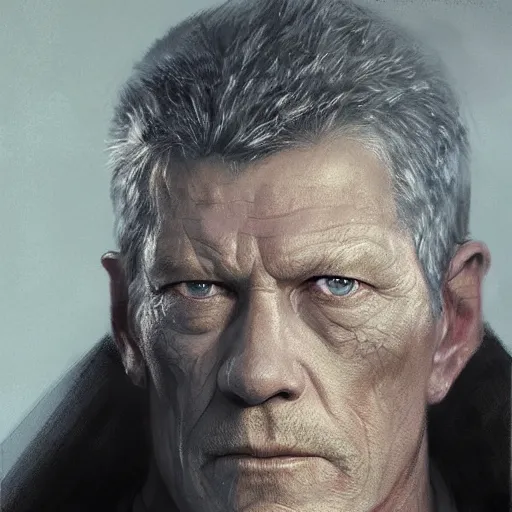 Prompt: portrait of a man by greg rutkowski, old sith lord, he looks like stephen lang, tall, muscular, and strong star wars expanded universe, wearing black robes, he is about 2 0 years old, highly detailed portrait, digital painting, artstation, concept art, smooth, sharp foccus ilustration, artstation hq