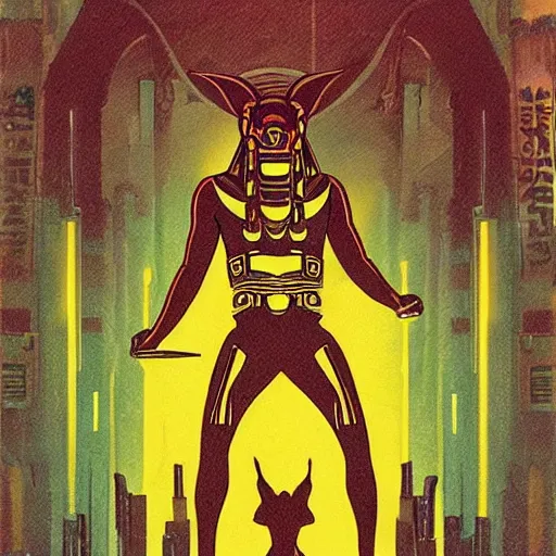 Prompt: blade runner Anubis