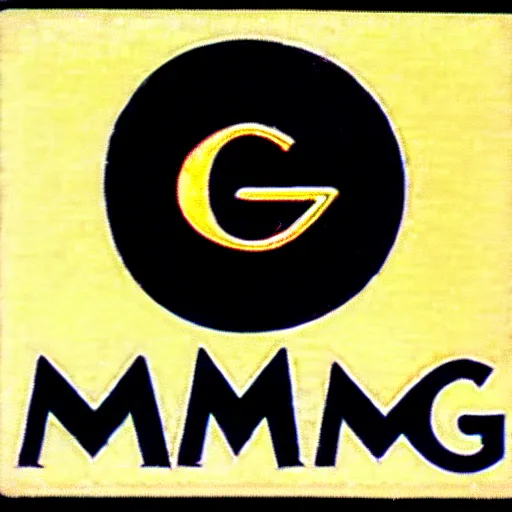 Image similar to a vintage 1970s logo design featuring the letters 'GM', meaning, 'Good Morning'