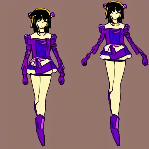 Prompt: new version of sailor saturn, full body, 9 0's anime style