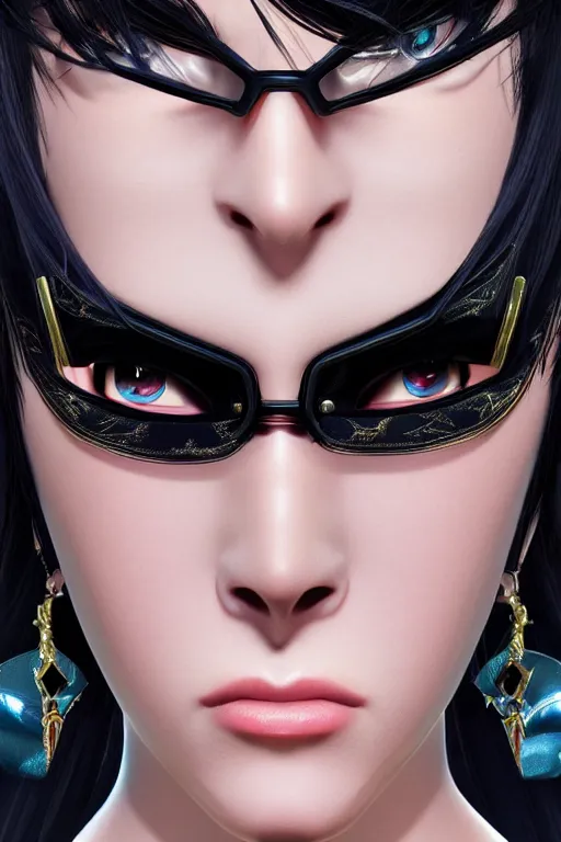 Image similar to Bayonetta , pretty face, ultra detailed, 8k ,character ,realistic, portrait, hyperrealistic