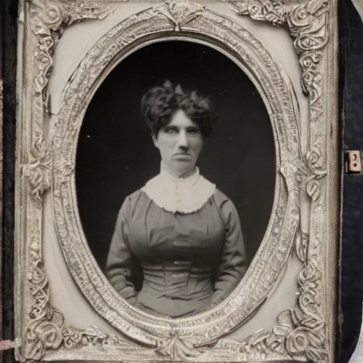 Prompt: portrait of a 1 9 th century woman with antlers, 1 9 0 0 s photography