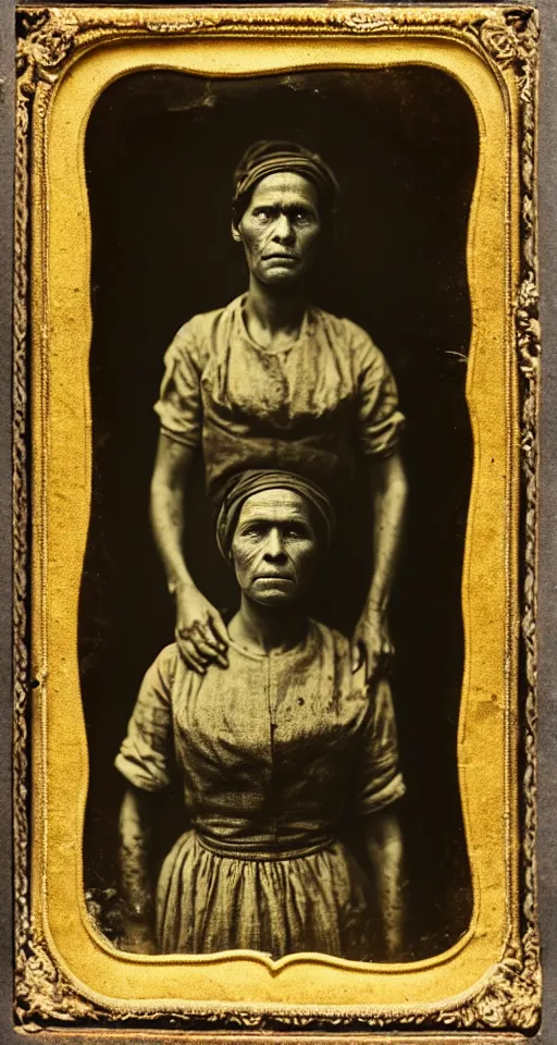 Image similar to a highly detailed wet plate photograph, a portrait of a maidservant