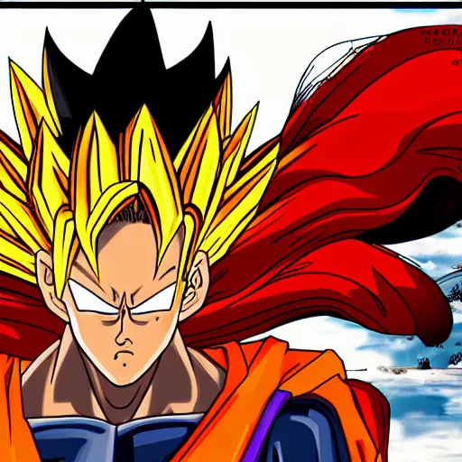 Image similar to rooster super saiyan