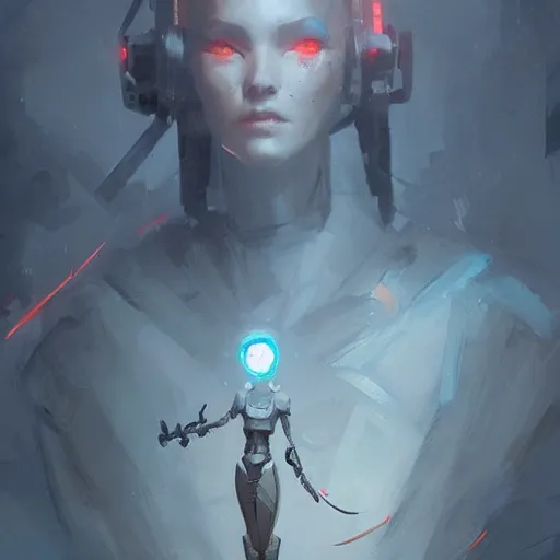 Image similar to 🤖🧚, Greg rutkowski, Trending artstation, cinematográfica, digital Art