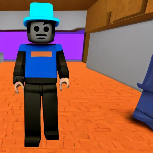 Prompt: roblox horror character dyed mother