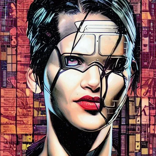 Image similar to no one can be told what the matrix is, by MARVEL comics and Sandra Chevrier