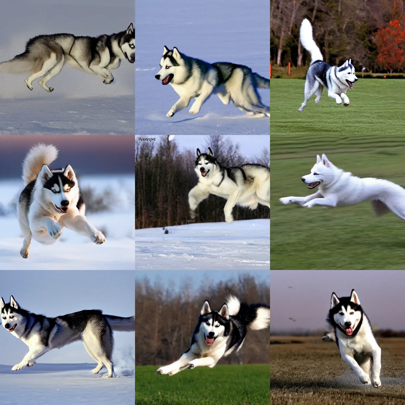 Prompt: air to surface siberian husky missile