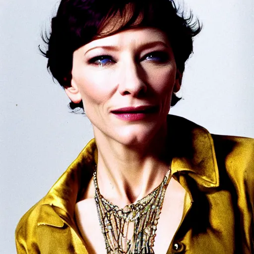 Image similar to cate blanchett as tony Montana