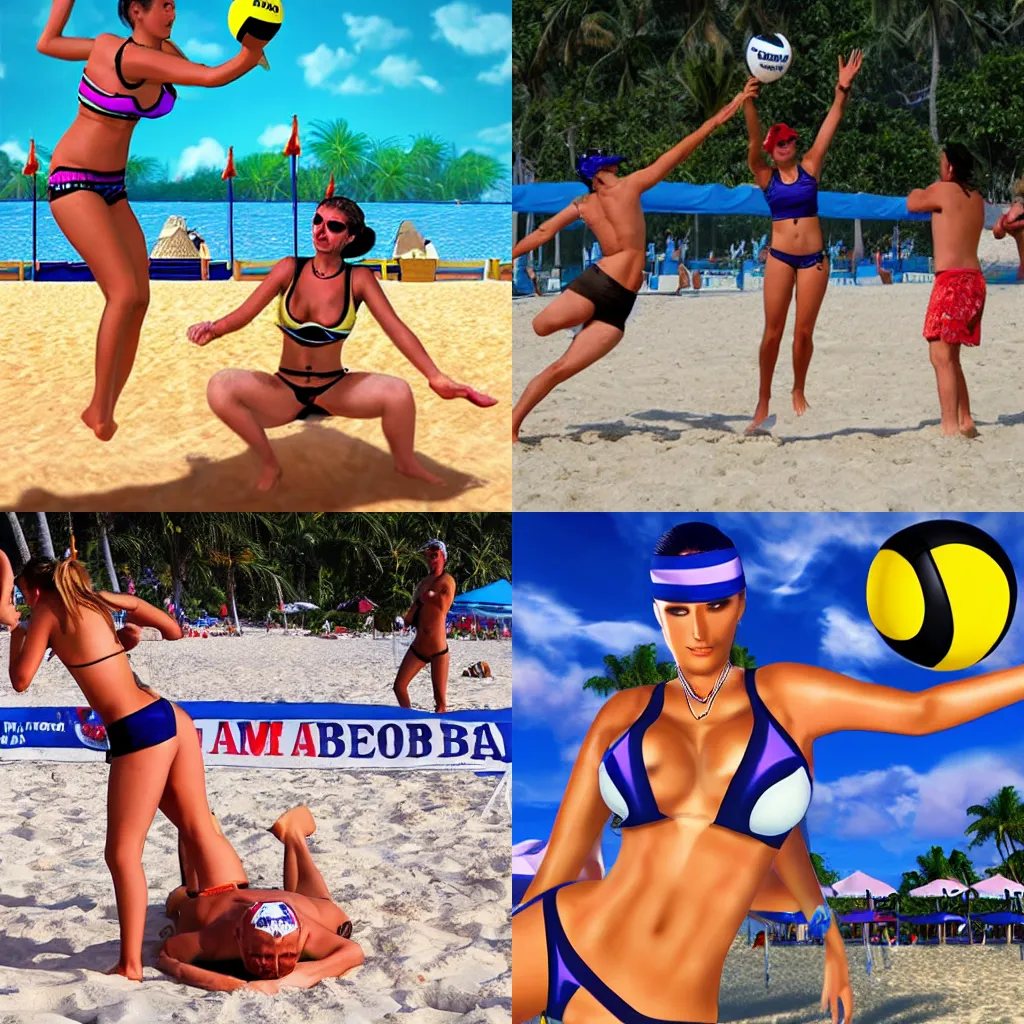 Prompt: Dead or Alive Xtreme Beach Volleyball