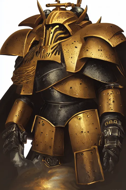 Image similar to armor portrait heros warhammer 4 0 k horus heresy fanart - the primarchs emperor by johannes helgeson animated with vfx concept artist & illustrator global illumination ray tracing hdr fanart arstation zbrush central hardmesh 8 k octane renderer comics stylized