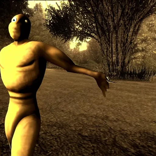 Image similar to screenshot from slender man in mortal kombat 2
