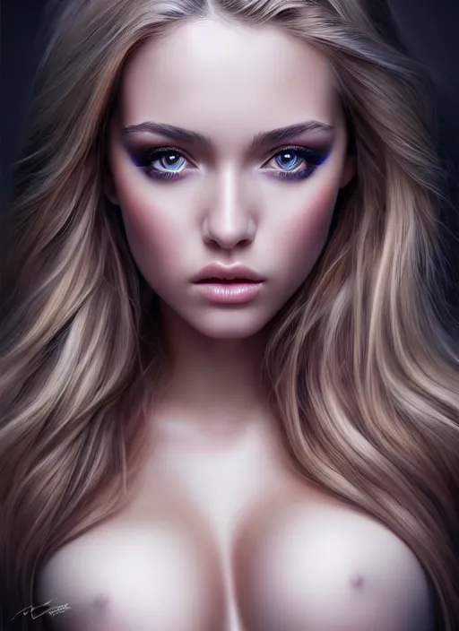 Image similar to a gorgeous female photo, professionally retouched, realistic, smooth face, perfect eyes, symmetrical, full body shot, wide angle, sharp focus on eyes, 8 k high definition, insanely detailed, intricate, elegant, art by artgerm