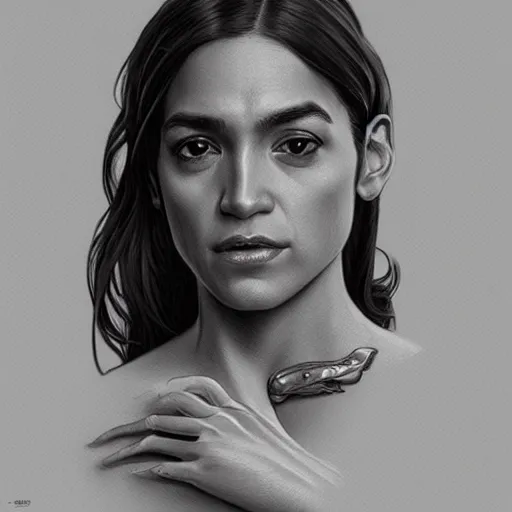 Prompt: ultra realistic illustration, alexandria ocasio - cortez politician, intricate, elegant, highly detailed, digital painting, artstation, concept art, smooth, sharp focus, illustration, art by artgerm and greg rutkowski and alphonse mucha