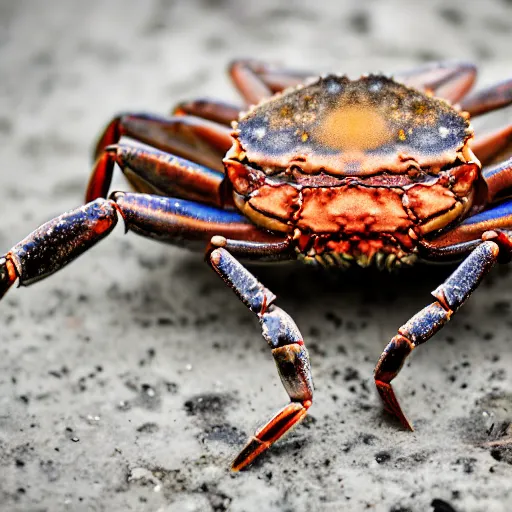 Image similar to an elderly man crab hybrid, canon eos r 3, f / 1. 4, iso 2 0 0, 1 / 1 6 0 s, 8 k, raw, unedited, symmetrical balance, in - frame