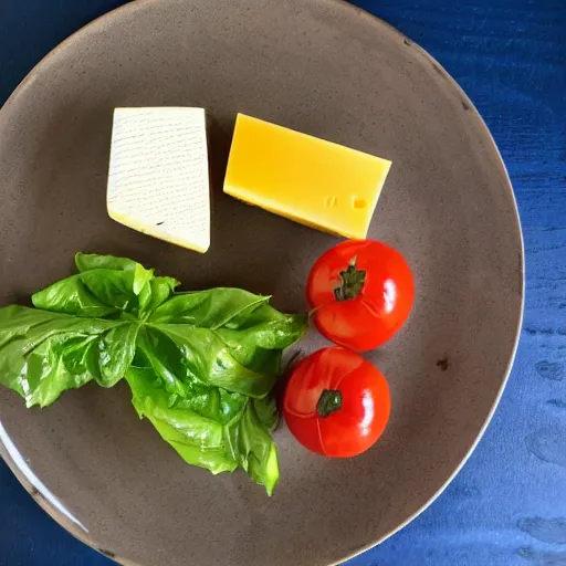 Prompt: a plate with very delicious cheese