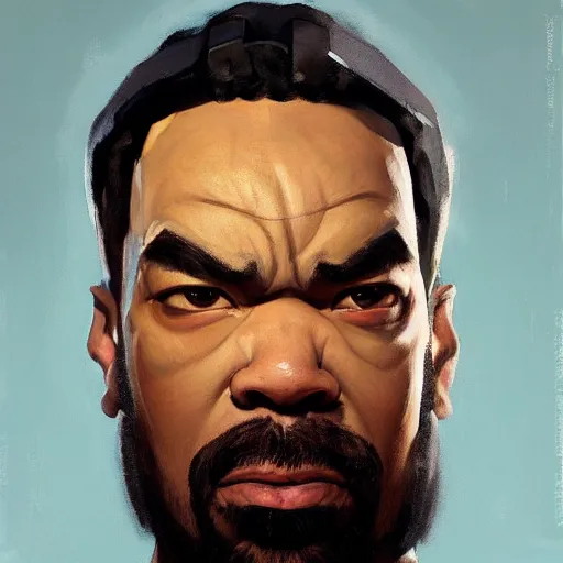 Image similar to greg manchess portrait painting of method man overwatch character, medium shot, asymmetrical, profile picture, organic painting, sunny day, matte painting, bold shapes, hard edges, street art, trending on artstation, by huang guangjian and gil elvgren and sachin teng