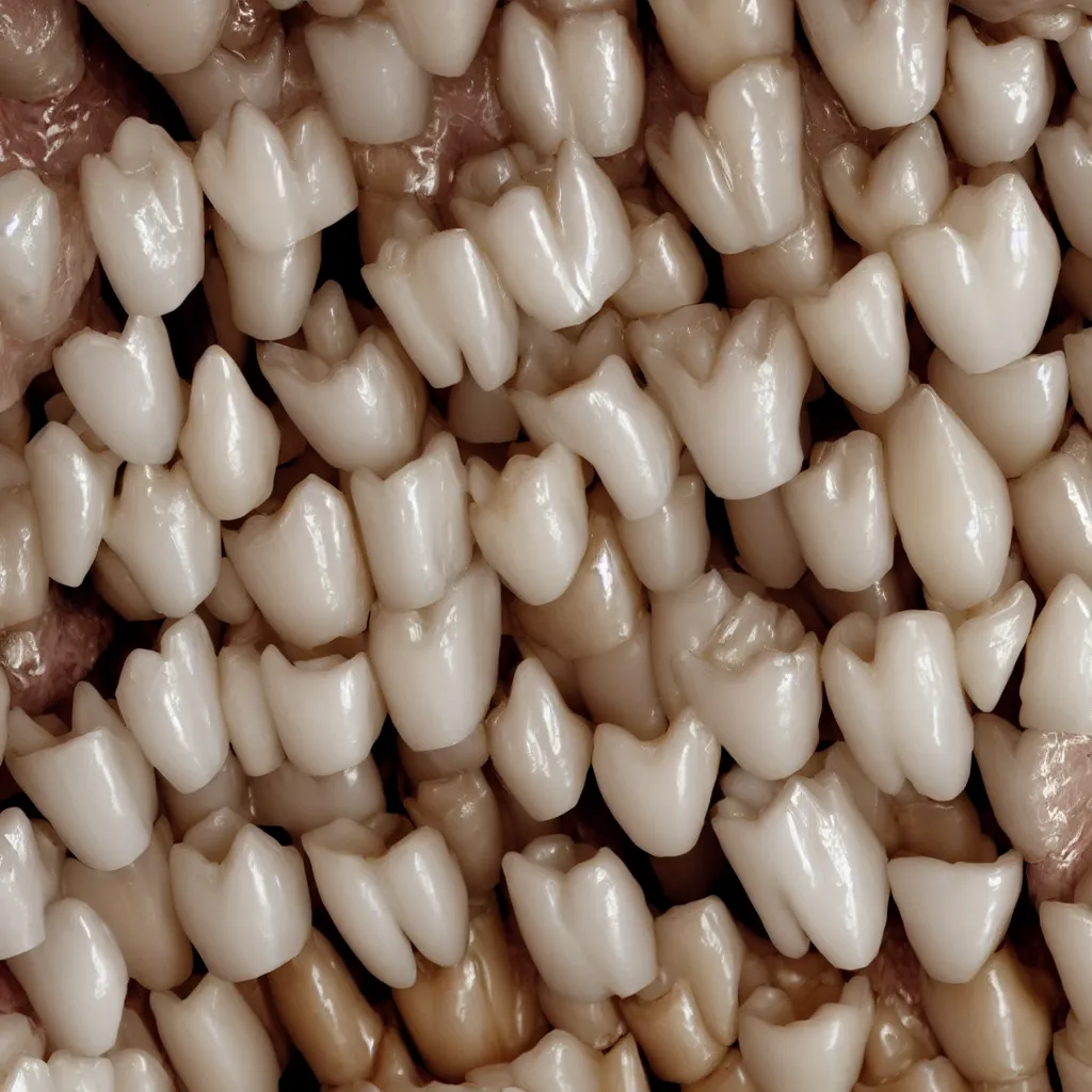 Prompt: teeth texture