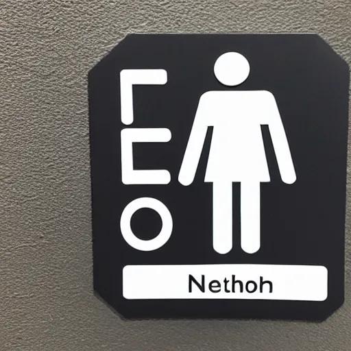 Image similar to nonbinary toilet sign