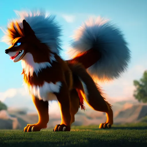 realistic arcanine